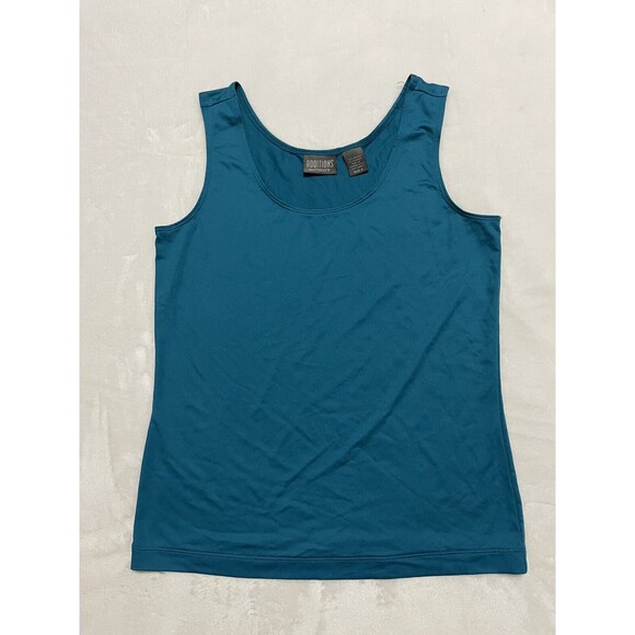 Chico's Tops - Chicos Additions Size 0 Tank Top Shell Blouse Turquoise Nylon Spandex Sleeveless